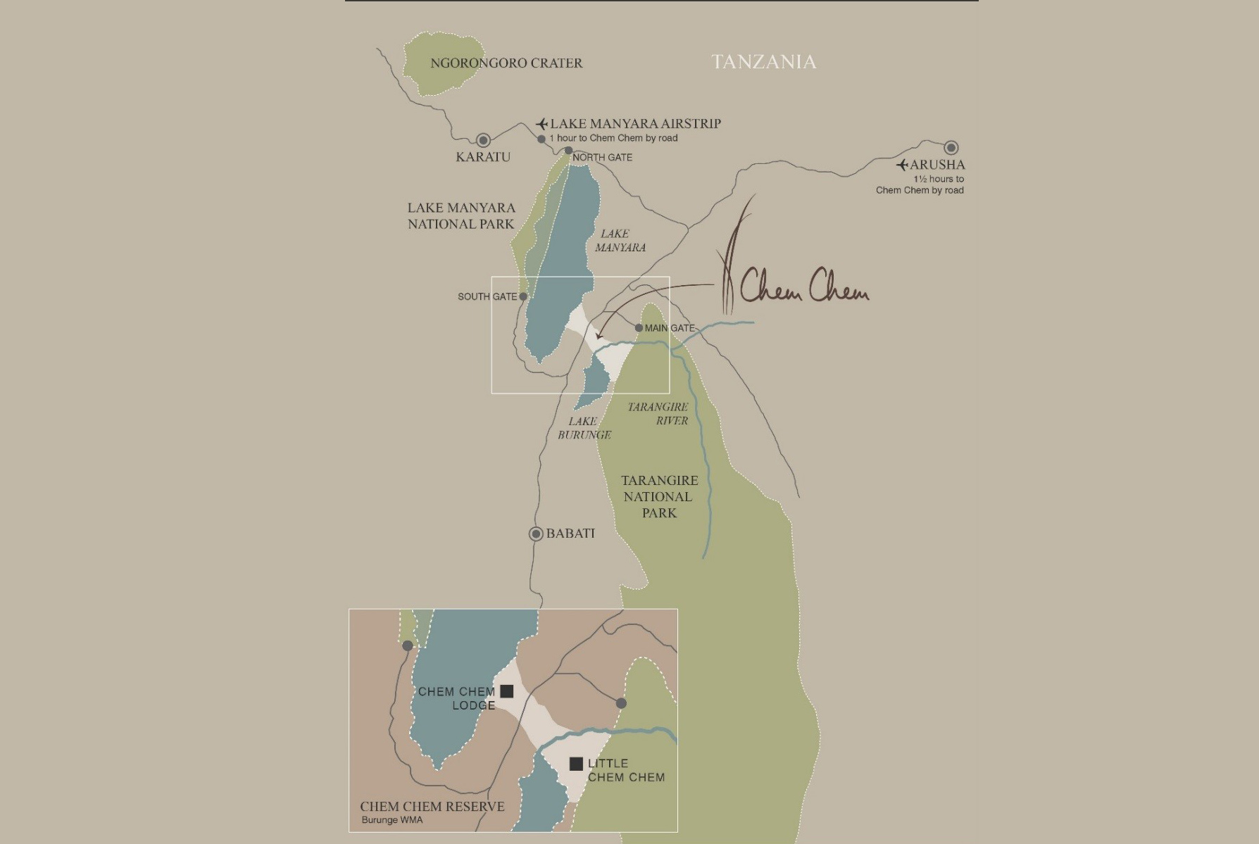 carte Réserve privée de Chem Chem